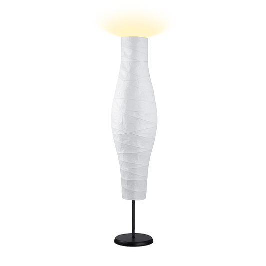 Abat jour lampe sur pied blanc avec design moderne et éclairage d’ambiance intérieur