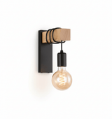 Applique murale bois design LUMINORIA avec ampoule, lampe murale décorative pour intérieur