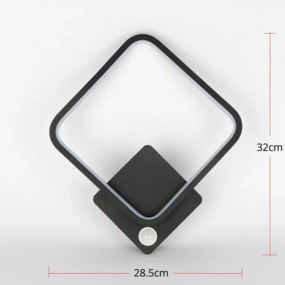Applique murale cuisine LED noire, vue produit design moderne