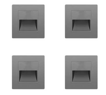 Applique murale escalier LED finition bois foncé