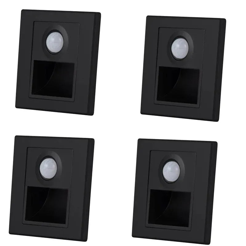 Applique murale escalier LED en finition noire, lampe murale moderne