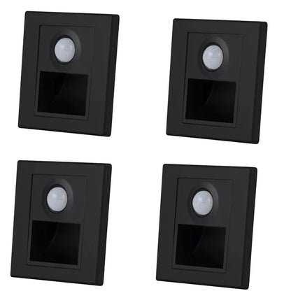 Applique murale escalier LED en finition noire, lampe murale moderne