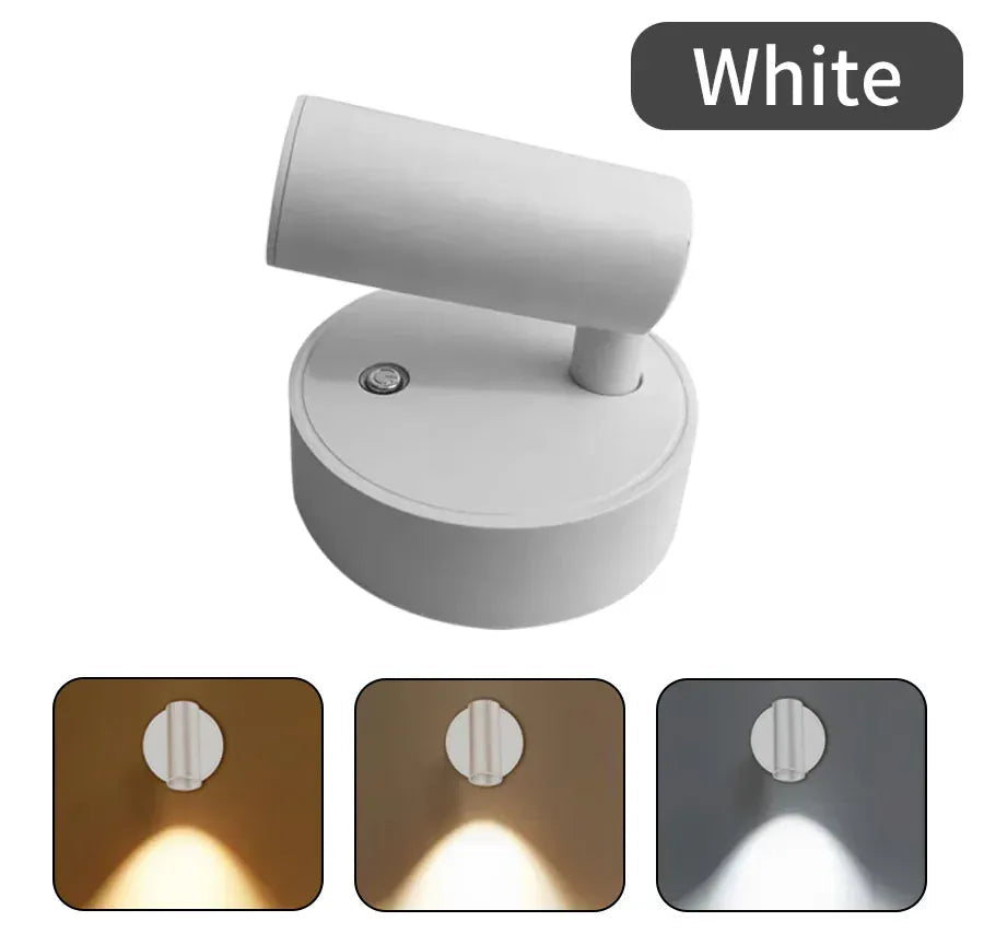 Applique murale intérieur LED blanche, éclairage mural moderne pour la maison