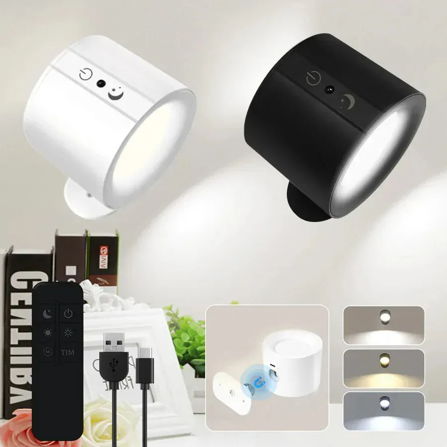 Applique murale led avec accessoires et système de recharge, lampe murale moderne