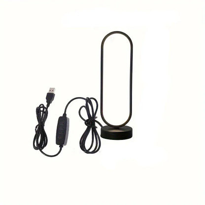 Lampe de chevet pour chambre à coucher avec câble d’alimentation, design vertical moderne