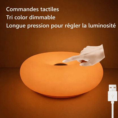 Lampe de chevet design LED multicolore pour chambre et salon