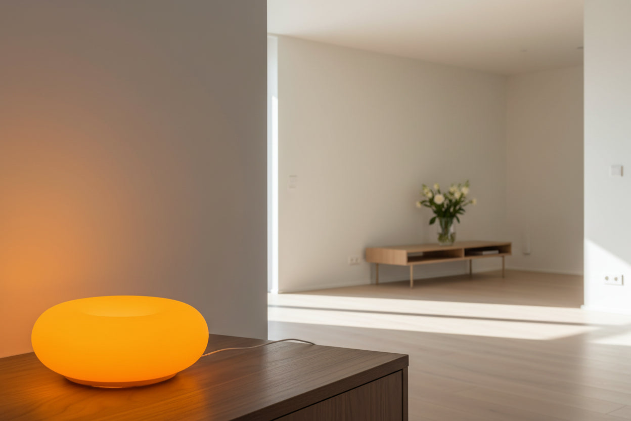 Lampe de chevet design minimaliste pour chambre à coucher, lumière douce et moderne
