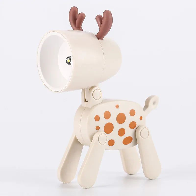 Lampe enfant LED blanche en forme de cerf, lampe décorative et veilleuse enfant