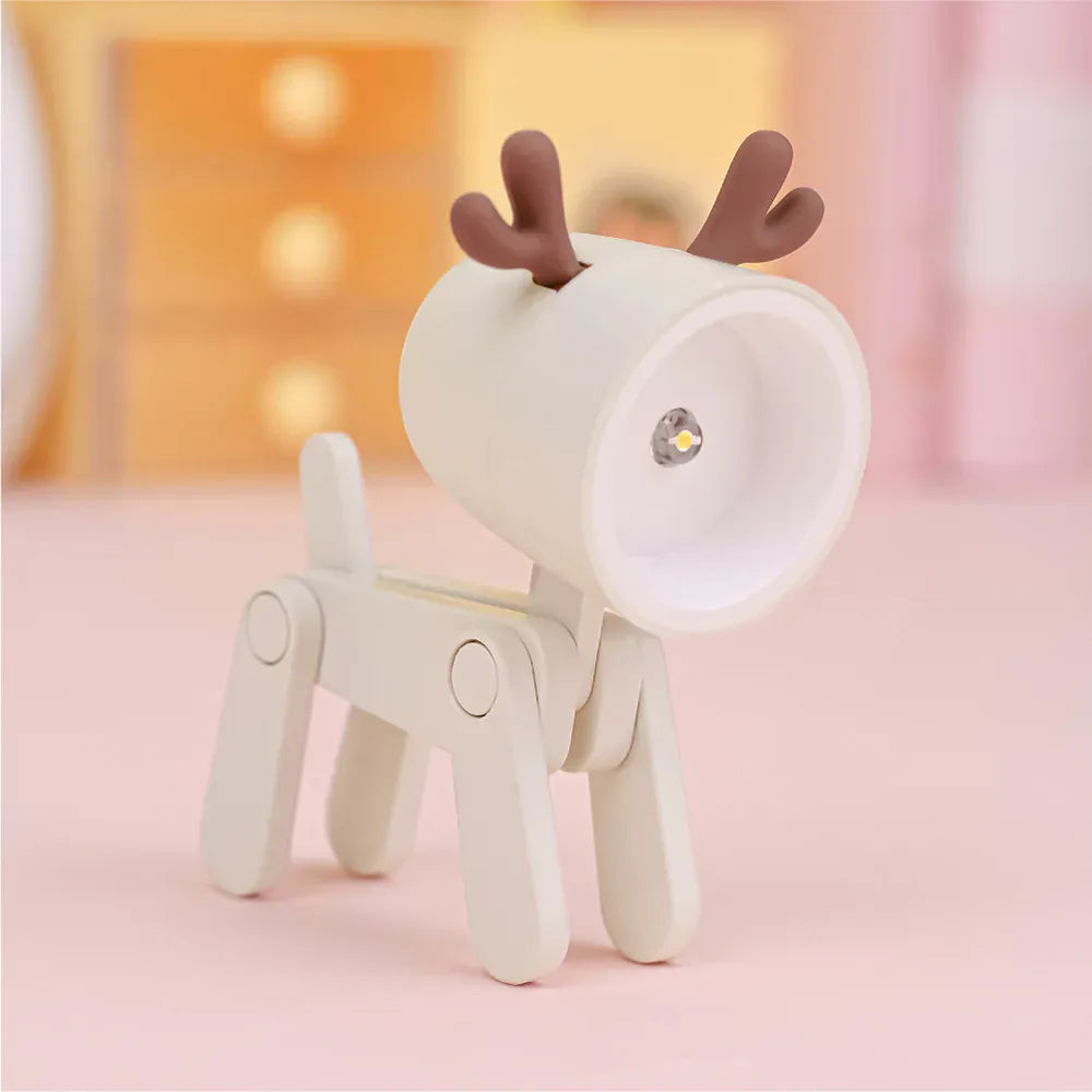Lampe enfant LED cerf blanc, veilleuse lumineuse pour chambre enfant, éclairage doux et rassurant