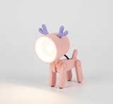 Lampe enfant LED en forme de cerf rose, veilleuse décorative pour chambre bébé ou enfant