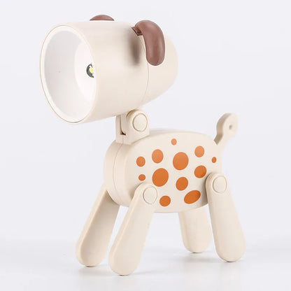 Lampe enfant LED en forme de cerf blanc, veilleuse douce pour chambre enfant.