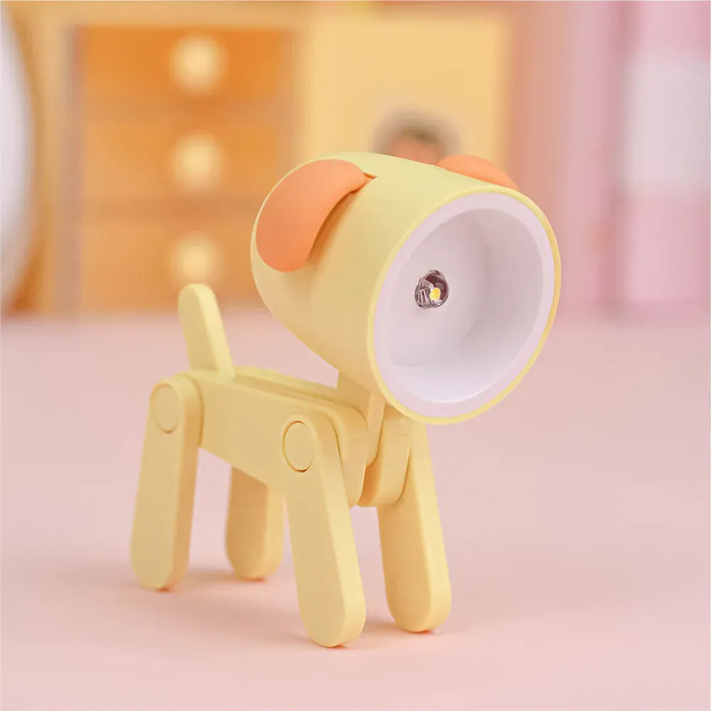Lampe enfant LED en forme de cerf jaune, veilleuse douce pour chambre enfant