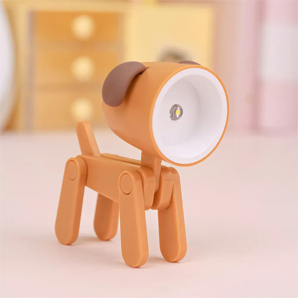 Lampe enfant LED chien rose avec lumière apaisante pour chambre bébé et enfant