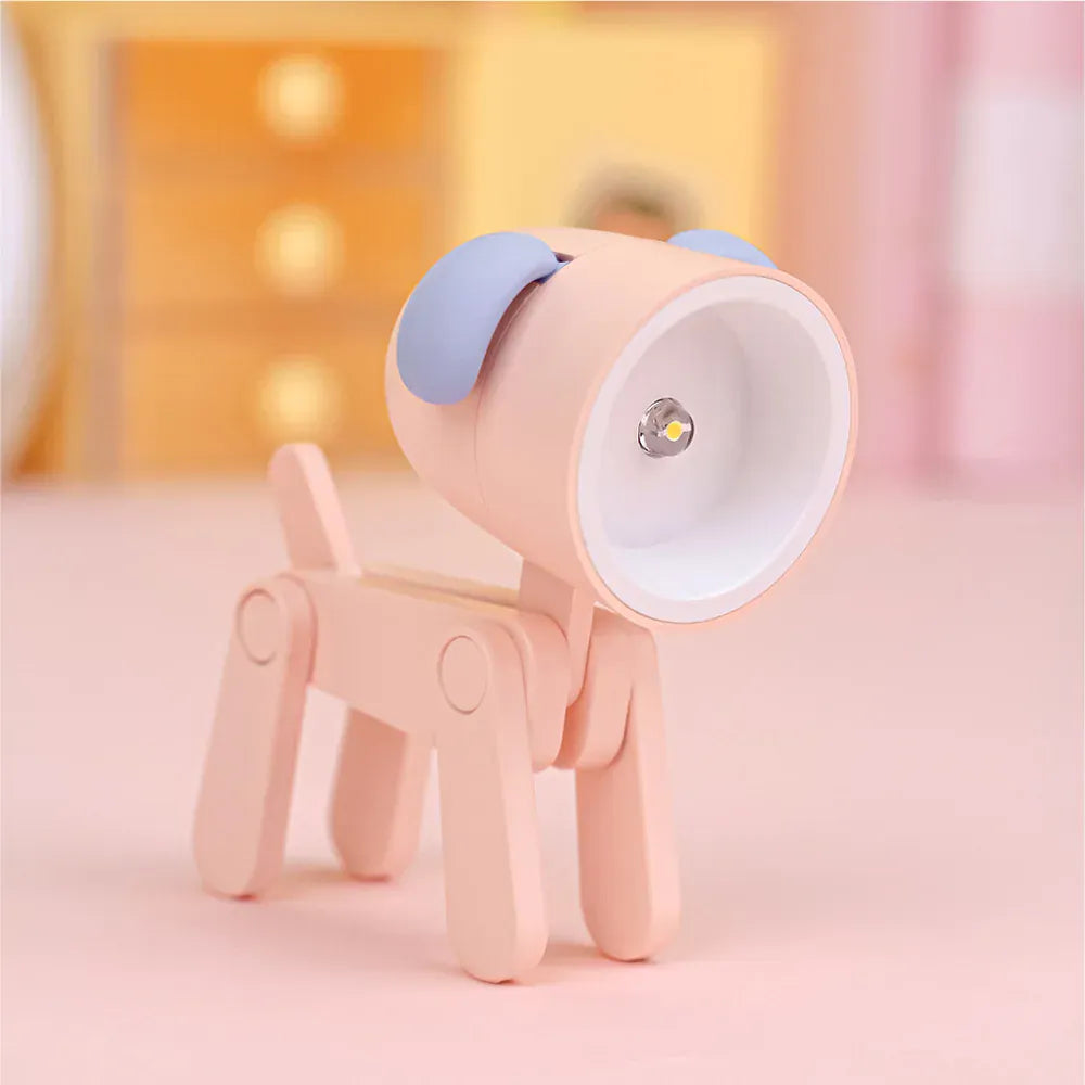 Lampe enfant LED chien vert, lampe décorative et veilleuse pour chambre enfant