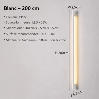 Caractéristiques techniques de l’applique murale salon LED