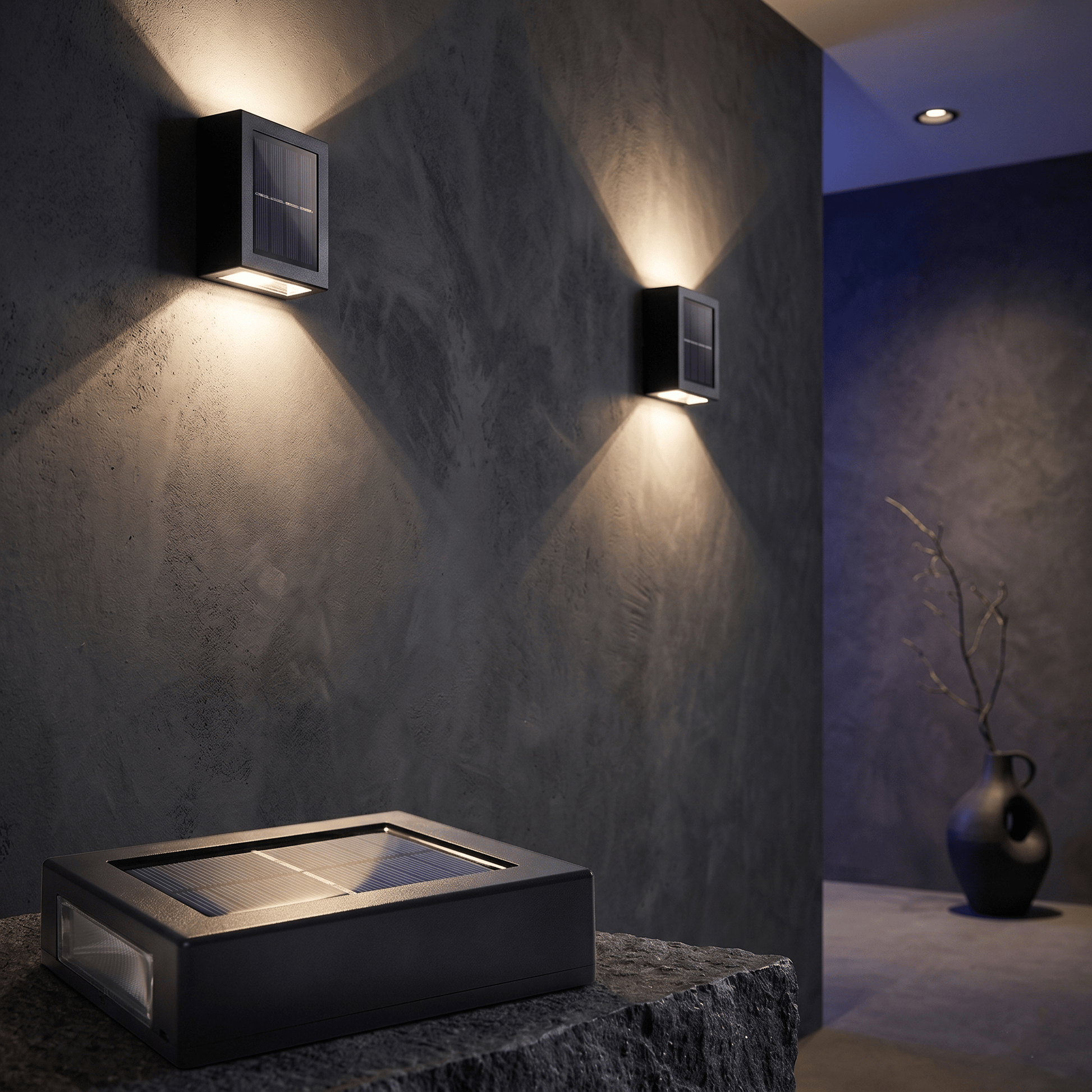 Luminaire extérieur LED lumière chaude, applique murale pour ambiance chaleureuse en extérieur