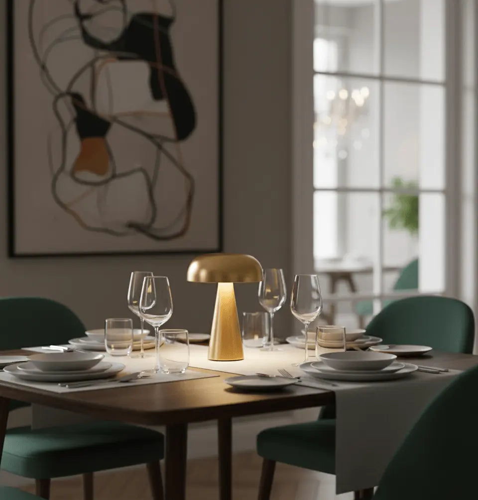 Lampe champignon vintage - capteur tactile